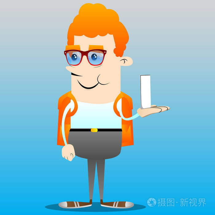 矢量卡通人物插图.