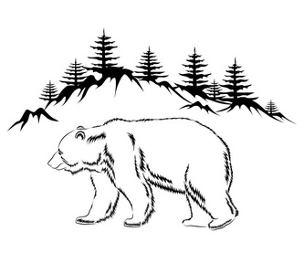 黑熊矢量图片-黑熊矢量素材-黑熊矢量插画-摄图新视界