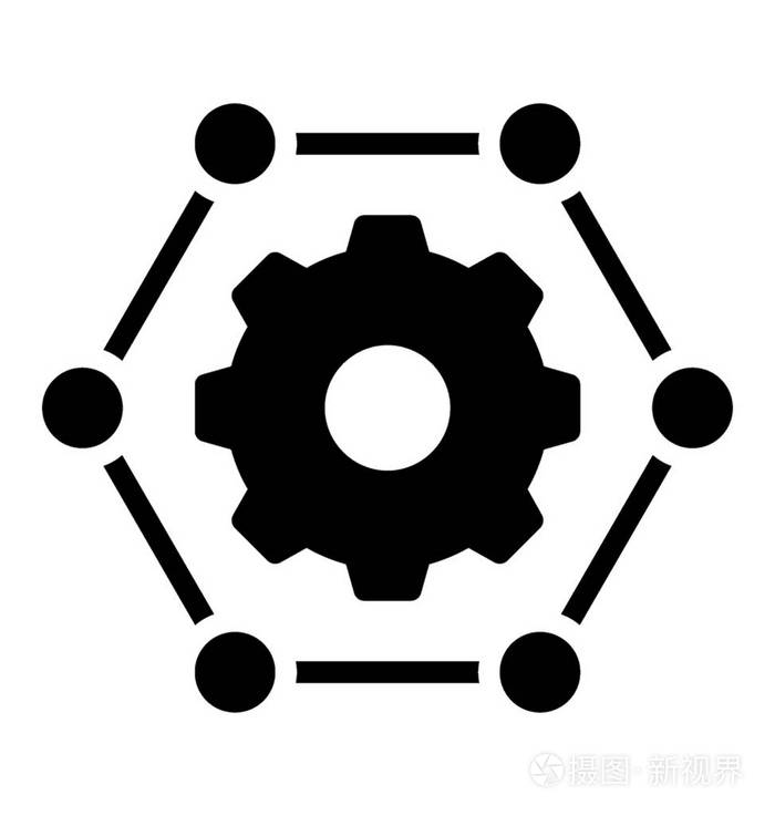 自动解决方案图的字形图标设计