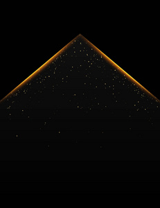 豪华黑金背景.设计用于演示,音乐会,表演.矢量图照片