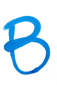 喷漆涂鸦符号b字母