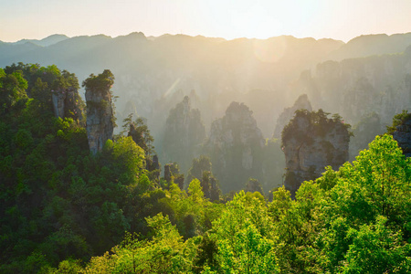 张家界山脉, 中国