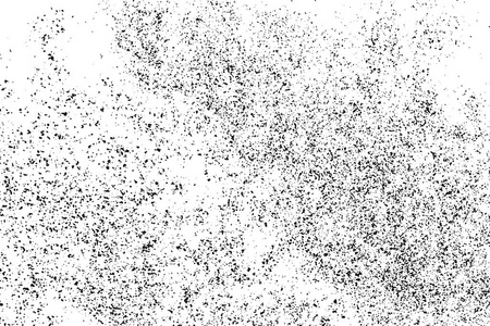 白色背景上孤立的黑色纹理。 灰尘覆盖。 暗噪声颗粒。 矢量设计元素插图EPS10。