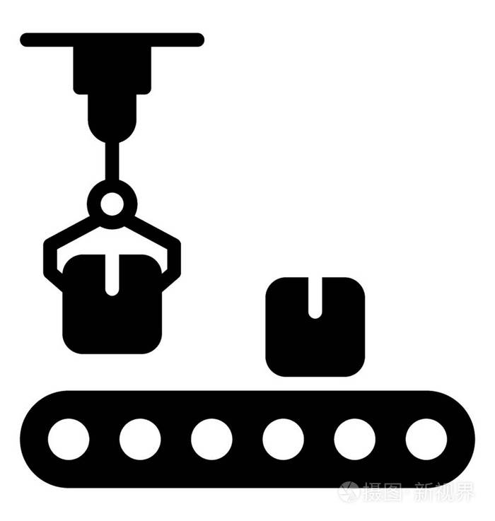 带包装生产线的传送带