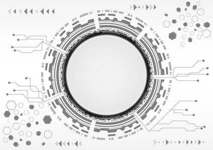 具有多种技术元素的抽象背景高科技传播理念