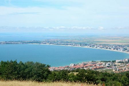 保加利亚城市全景海黑海