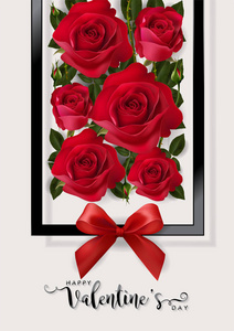 s day greeting card templates with realistic of beautiful rose a