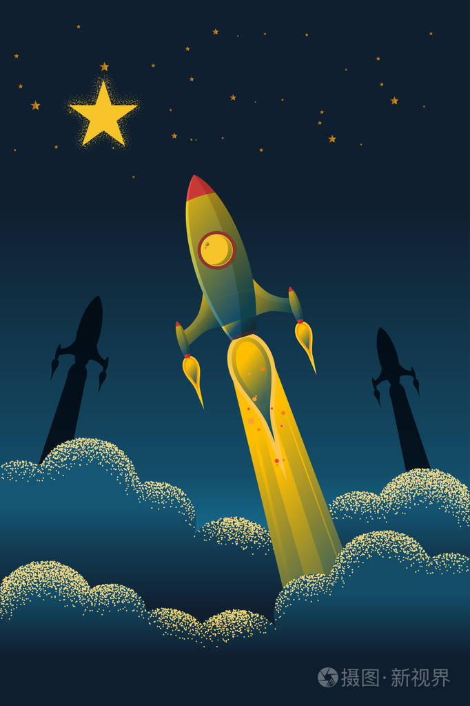 设计元素的横幅海报,为商业在夜景,美丽的垂直自然景观框架和空间的