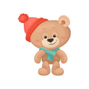 泰迪熊围巾图片