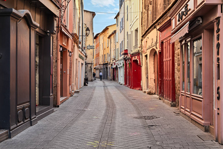 IslesurlaSorgue, Vaucluse, France picturesque street in the 