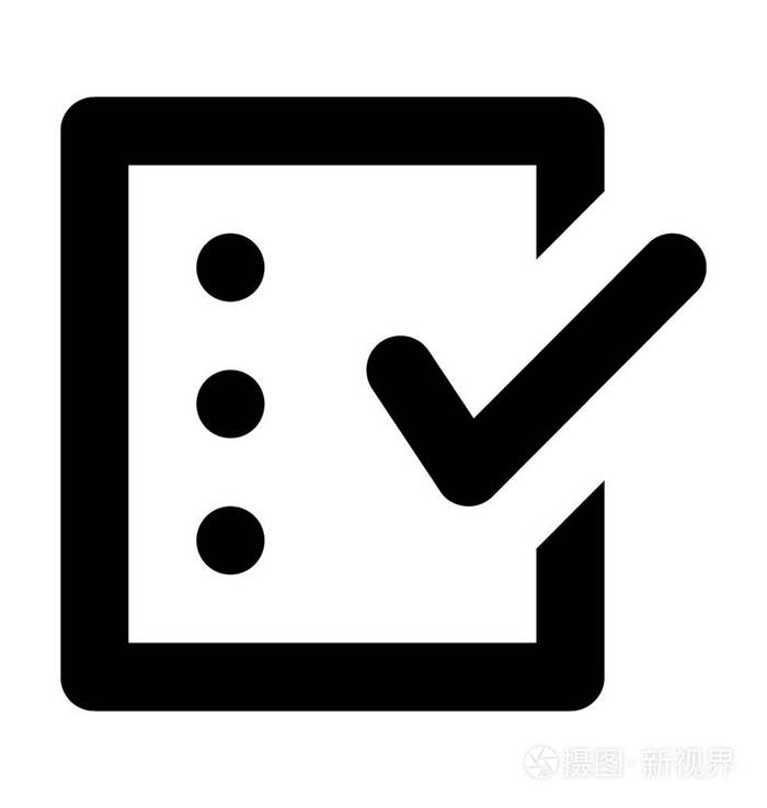 批准的字形矢量图标插画-正版商用图片13lzbo-摄图新视界