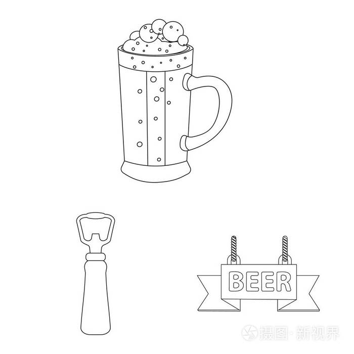 酒吧和内部股票媒介例证的汇集插画-正版商用图片13m2xg-摄图新视界