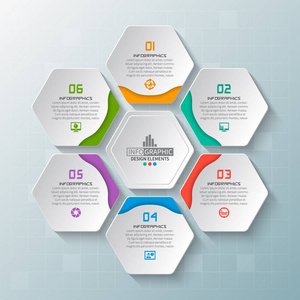 六方信息图形.蜂窝设计照片