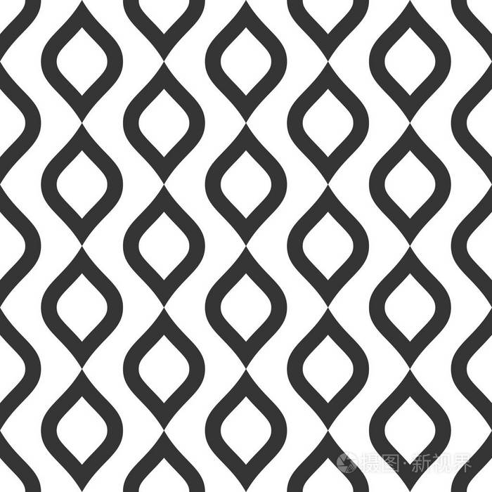 几何无缝图案. 矢量图