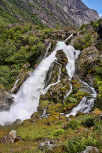 挪威瀑布的美丽