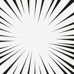 闪光射线爆炸发光. 超级英雄的插图. 用于设计的向量元素.