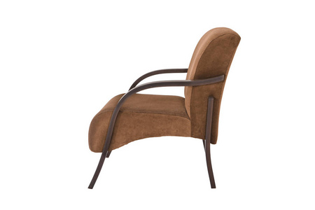扶手椅。 白色背景上的现代设计师椅子。 质感椅子。