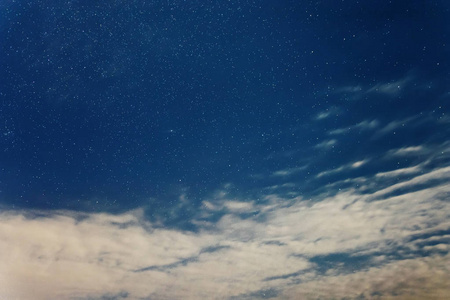 星空和云彩的夜空背景照片 正版商用图片0747ke 摄图新视界