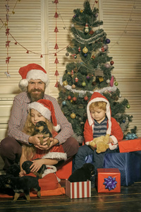 圣诞老人的孩子, 长胡子的男人在圣诞树上