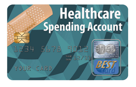 这是一张通用的HSA医疗支出账户借记卡。 这是一个例子，是关于医疗保险和医疗保健。