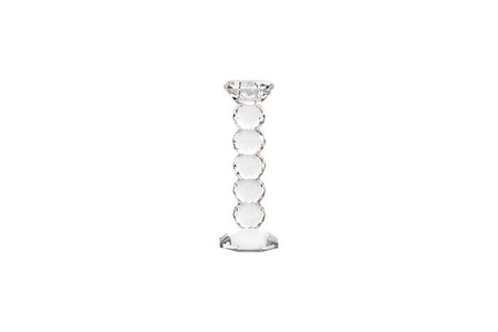 白色背景上隔离的优雅玻璃花瓶空玻璃花瓶