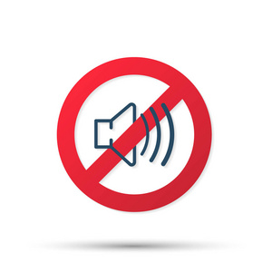 无声音图标.音量关闭符号.向量例证照片