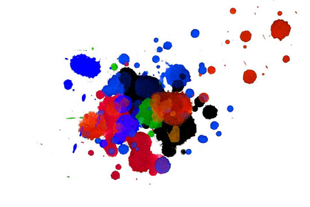 水彩画斑点图片