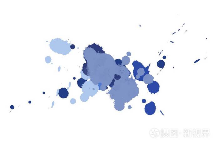 抽象水彩,水彩画,手绘颜料,白色背景上的斑点
