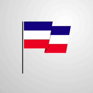 洛斯阿尔托斯挥舞旗帜设计矢量