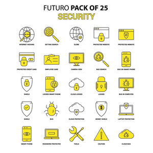 安全图标设置。 黄未来最新设计图标包