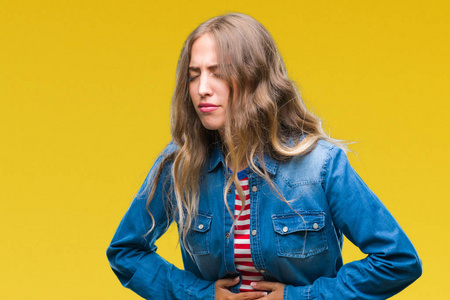 手在胃,因为消化不良,痛苦的疾病,感觉不舒服