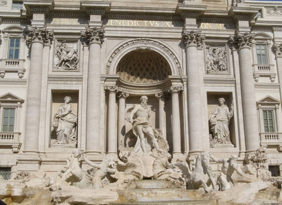 意大利罗马的特雷维喷泉丰塔纳迪特雷维