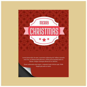 圣诞快乐创意设计与排版矢量图片