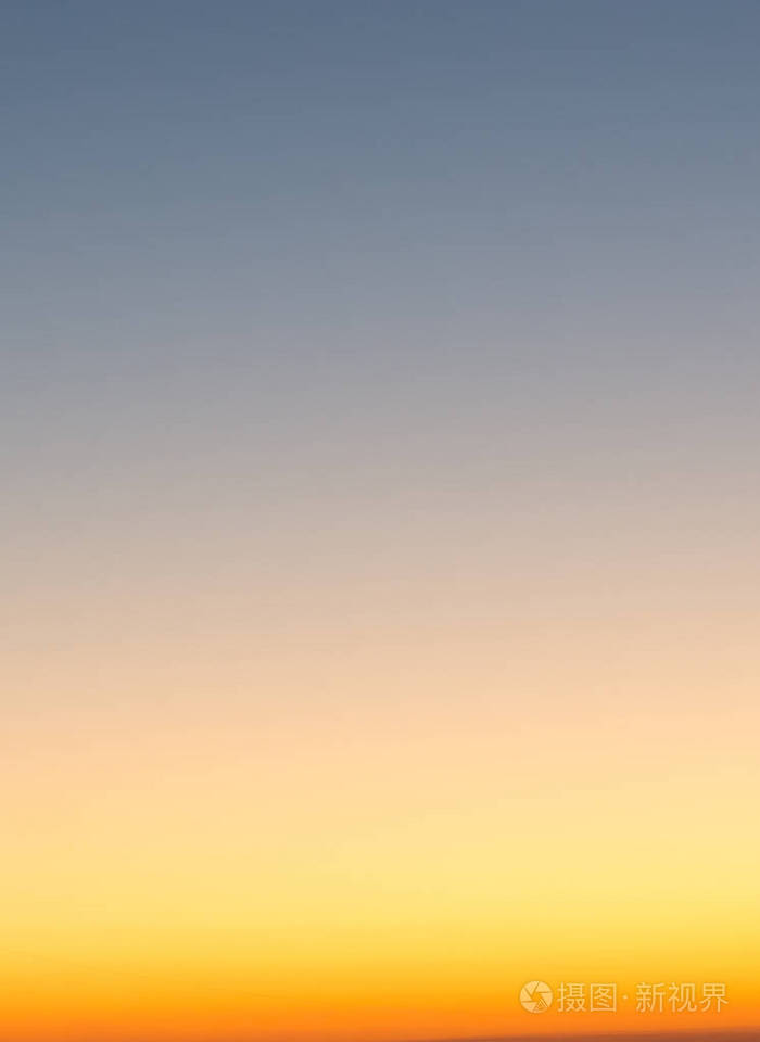 暑假概念抽象模糊日落渐变天底蓝橙