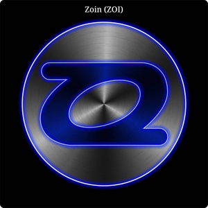 金属 Zoin 佐伊 硬币有蓝色霓虹辉光