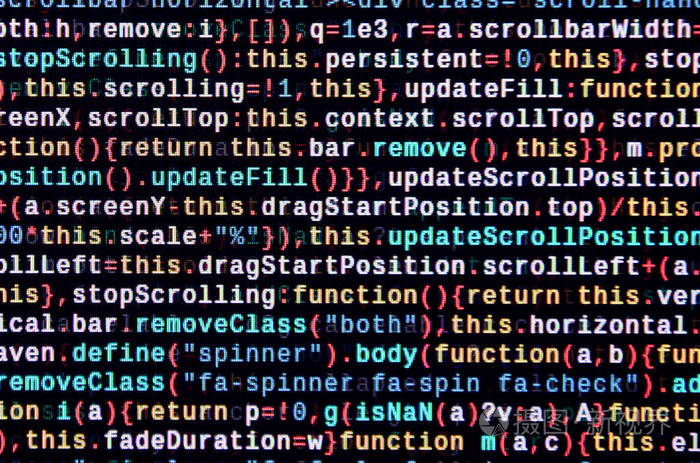 javascript函数变量对象。 监视功能源代码的特写。 它是专业的工作场所。 大数据和物联网趋势。 html网站结构。 网站