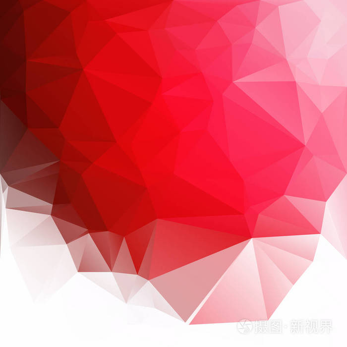 红色多边形镶嵌背景创意设计模板