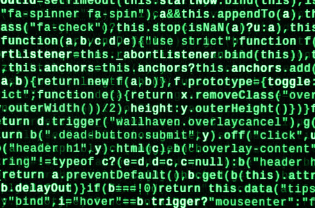 电脑程序预览. 编程代码键入.