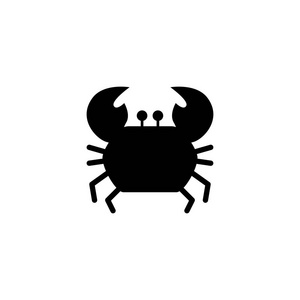 螃蟹的剪影图片