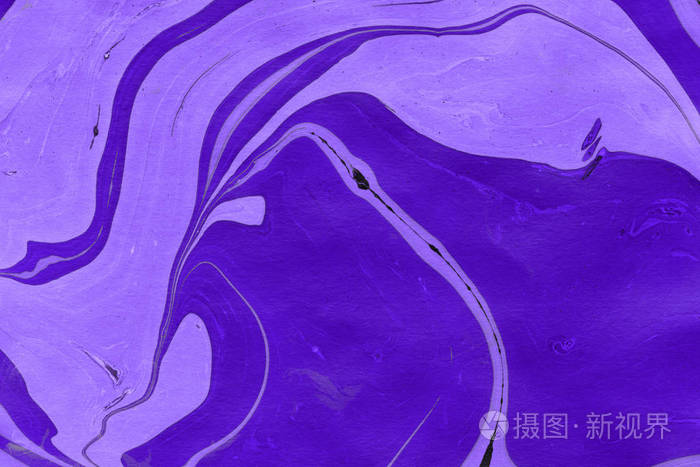 紫色大理石背景与油漆飞溅纹理
