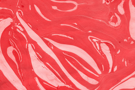 红色大理石背景与油漆飞溅纹理