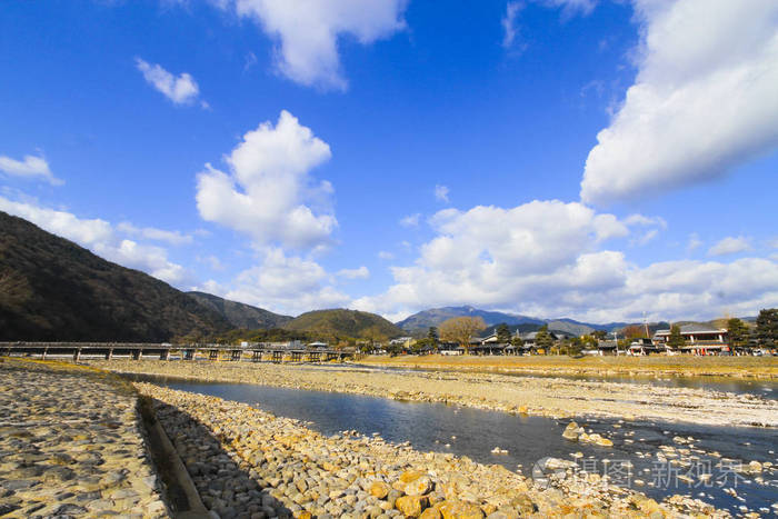 日本京都的katsura河位于日本京都稻山区