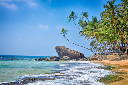 美丽的风景与海滩照片