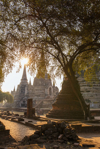 泰国阿育塔亚历史公园Wat PhrasiSanphe t寺