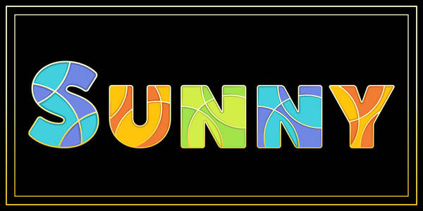 激励旗帜与资本sunny字.