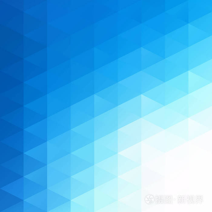 蓝色网格马赛克背景，创意设计模板