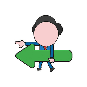 颜色和黑色轮廓.一群卡通人在街上行走.