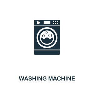 洗衣机 图标。从家庭图标集合的高级风格设计。ui 和 ux 像素完美的洗衣机图标。适用于网页设计应用程序软件打印使用