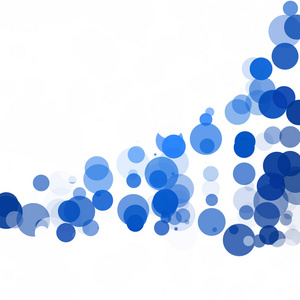 气泡圆点独特的蓝色明亮矢量背景