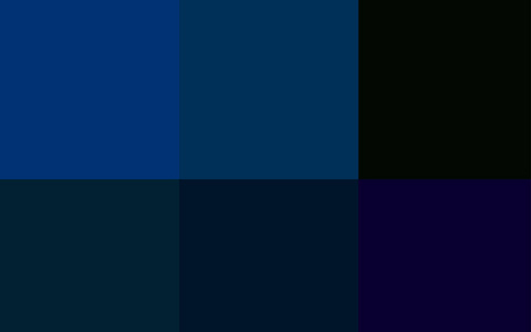 深蓝色矢量图案与光谱的颜色。 调色板与一组颜色。 小册子传单设计师的颜色图案。